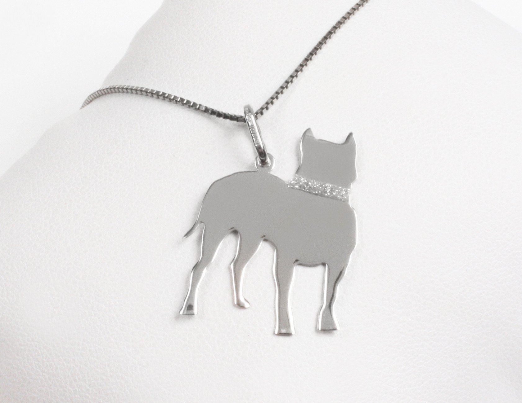 Silver necklace “Pittbull”