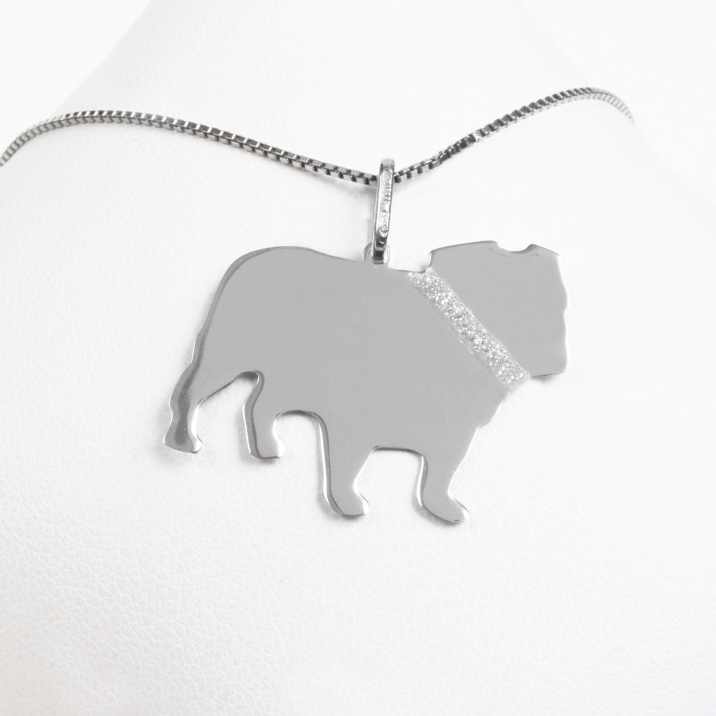 Silver necklace “Bulldog”