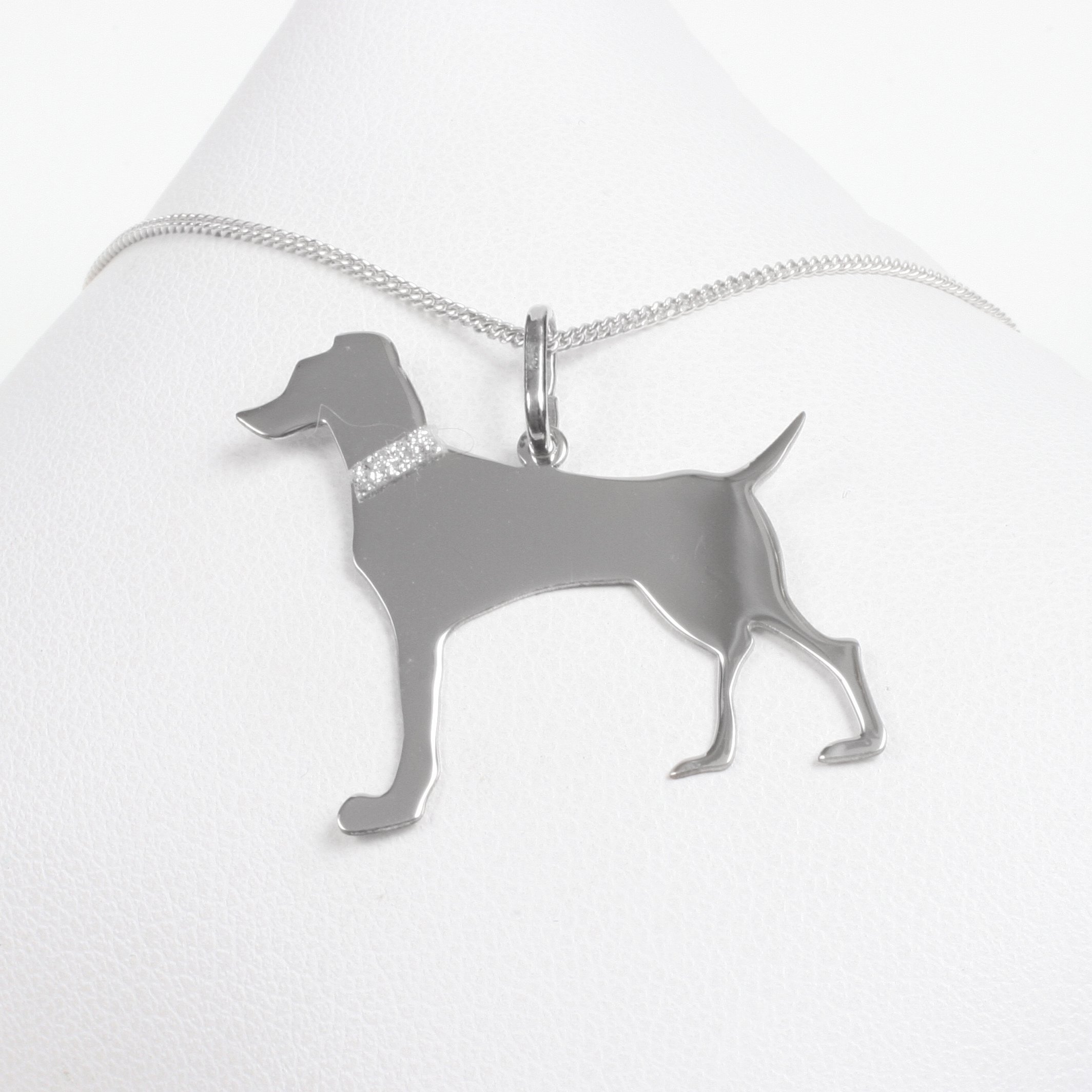 Silver necklace “Dalmatian”