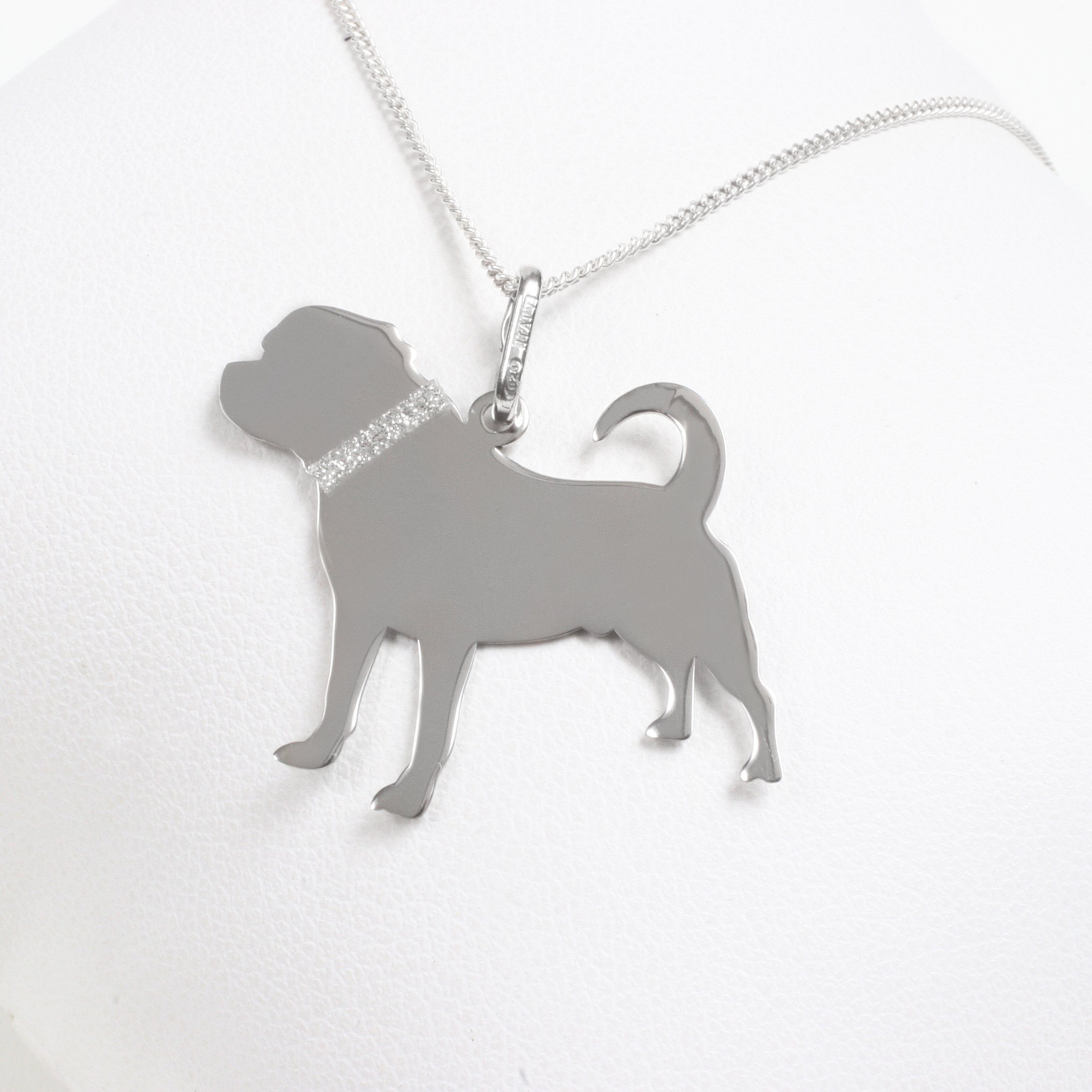 Silver necklace “Bordeauxdog”