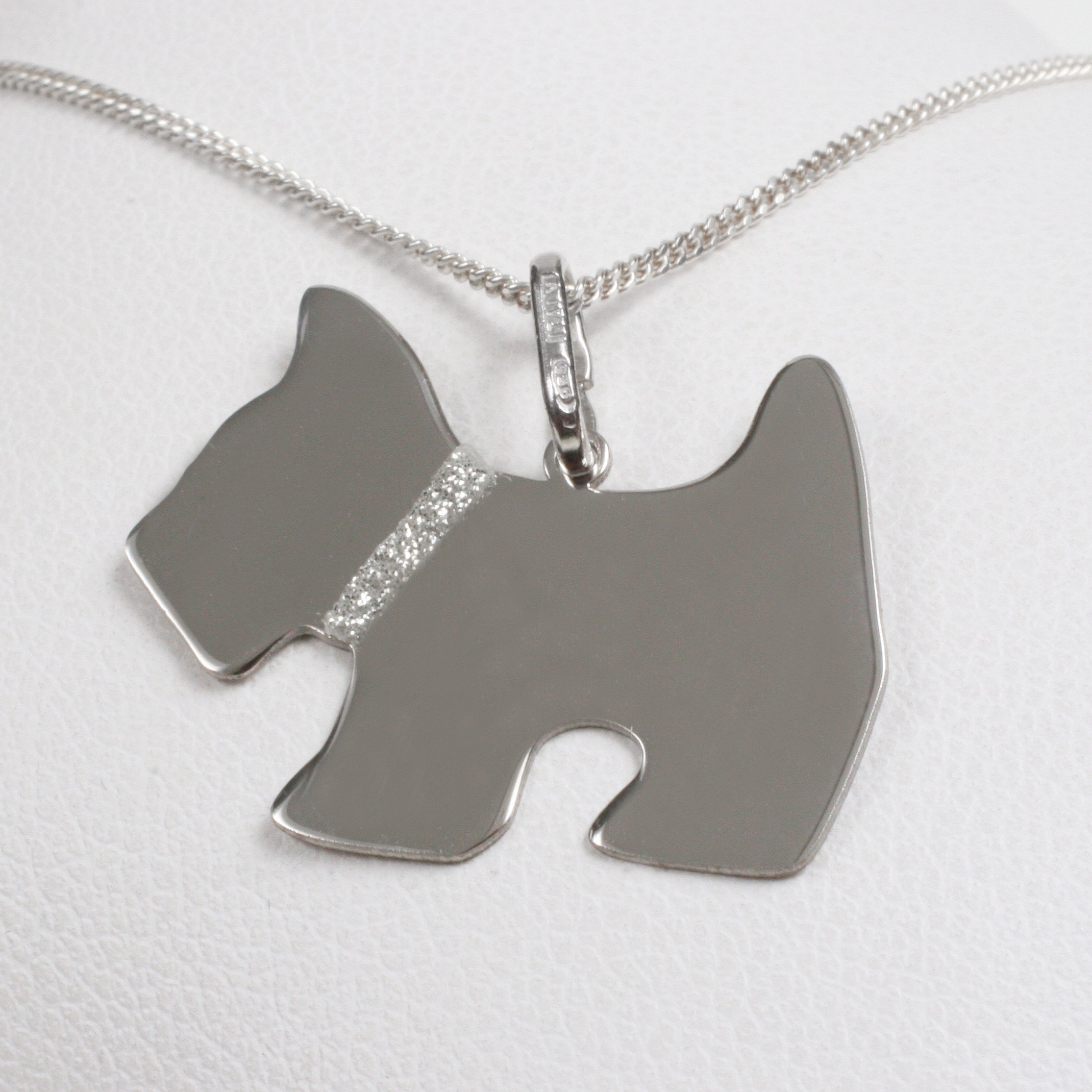 Silver pendant  with chain “Scottish Terrier”