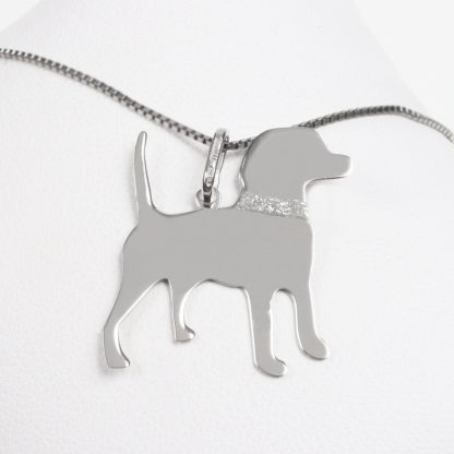 Silver necklace “Beagle”