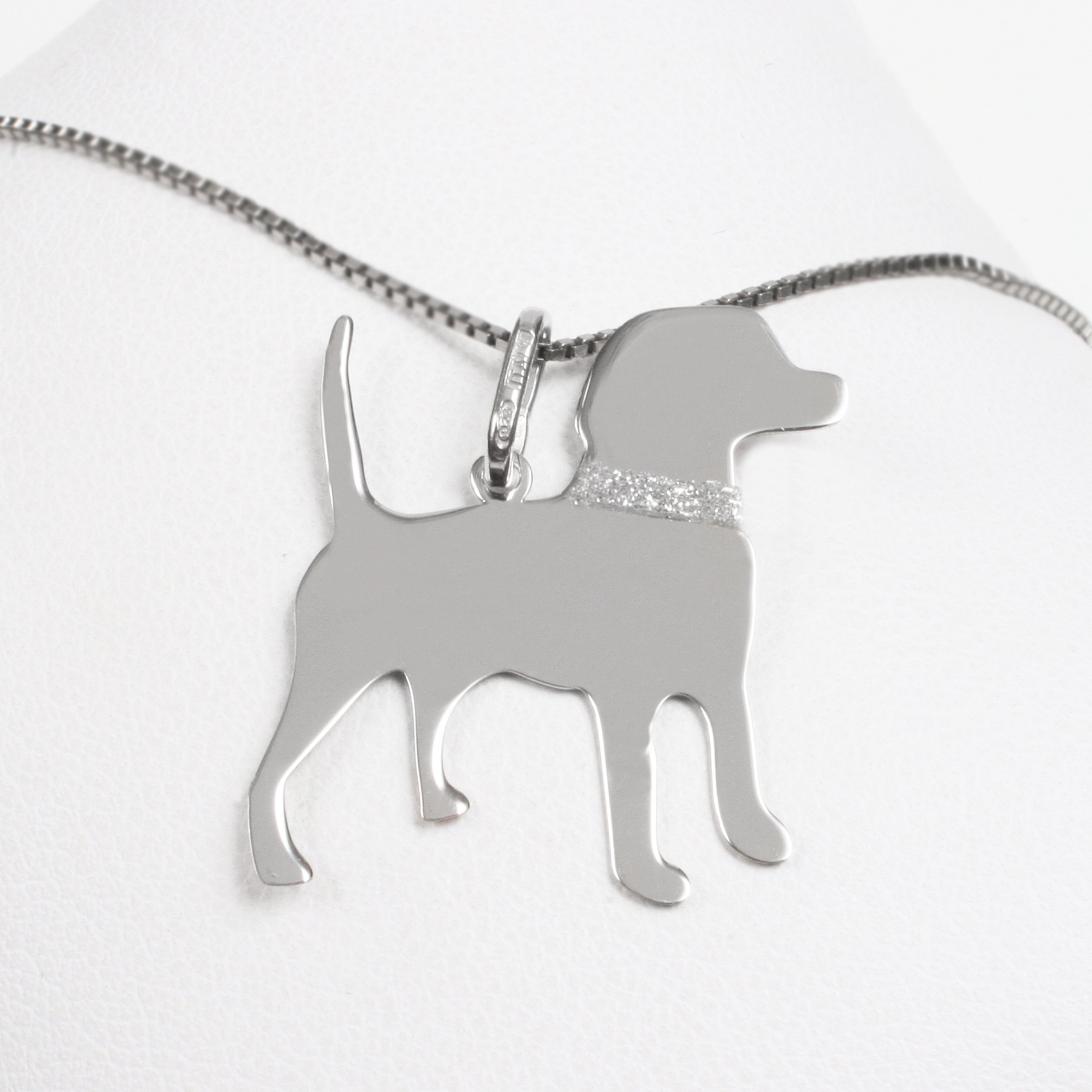 Silver necklace “Beagle”