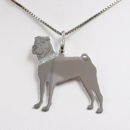 Silver necklace “Shar-pei”