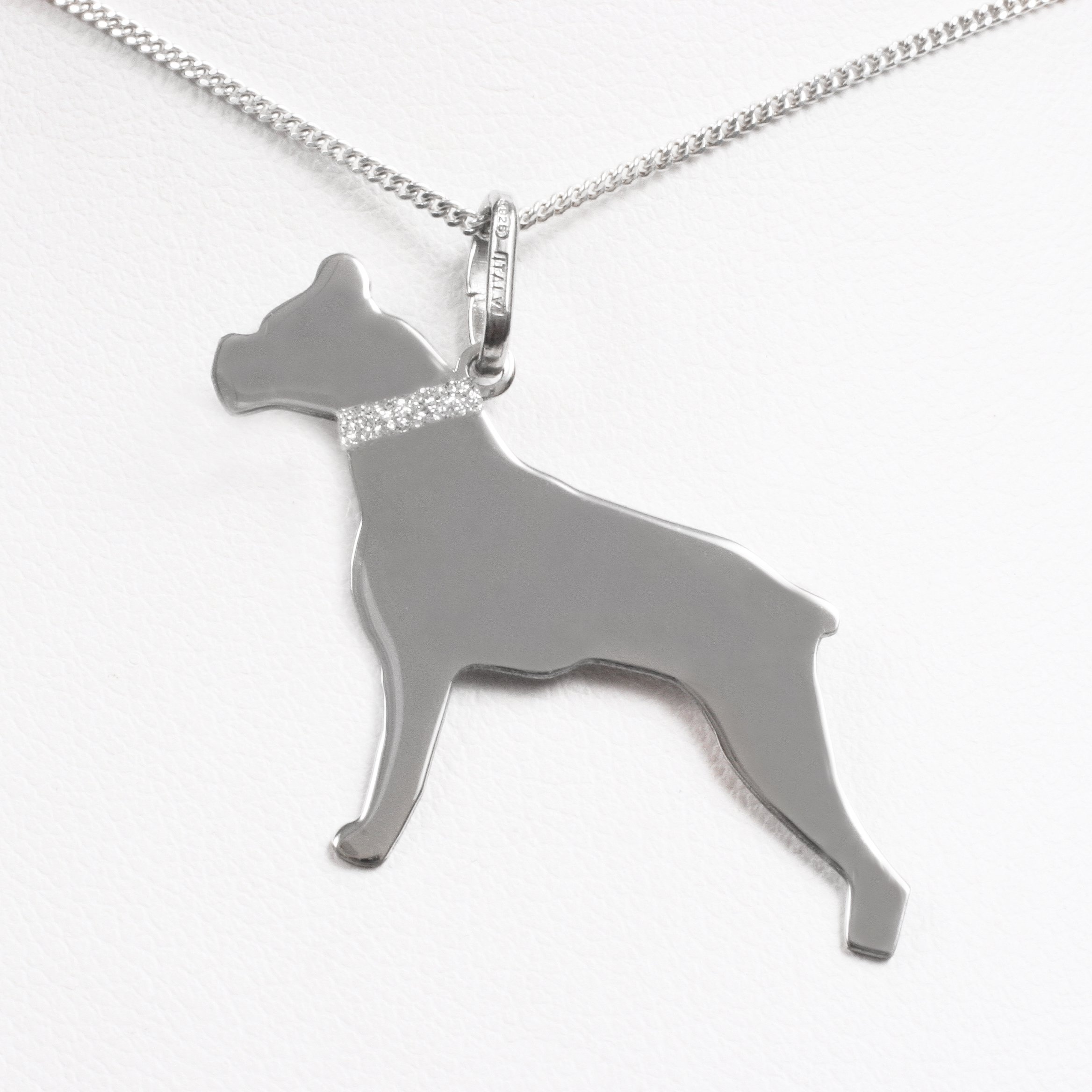 Silver necklace “Boxer”