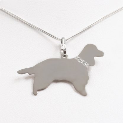 Silver necklace “Cocker spaniel”