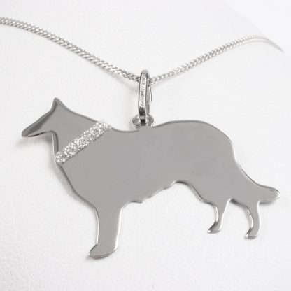 Silver necklace “Collie”