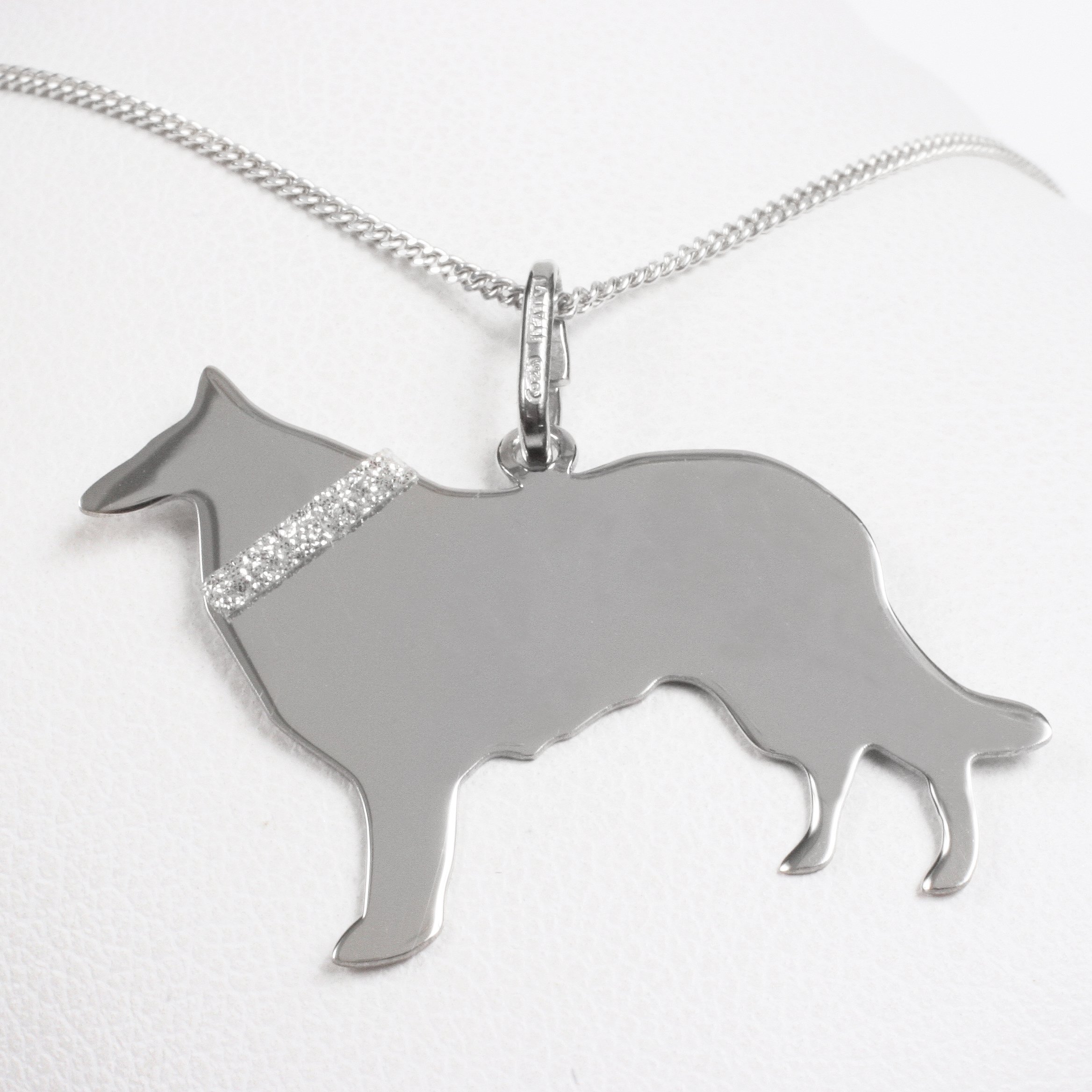 Silver necklace “Collie”