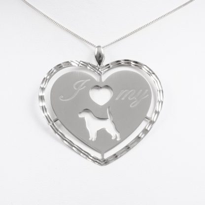 Silver necklace “I love my dog”