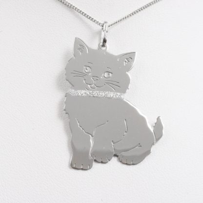 Silver necklace “Cute Little Cat”