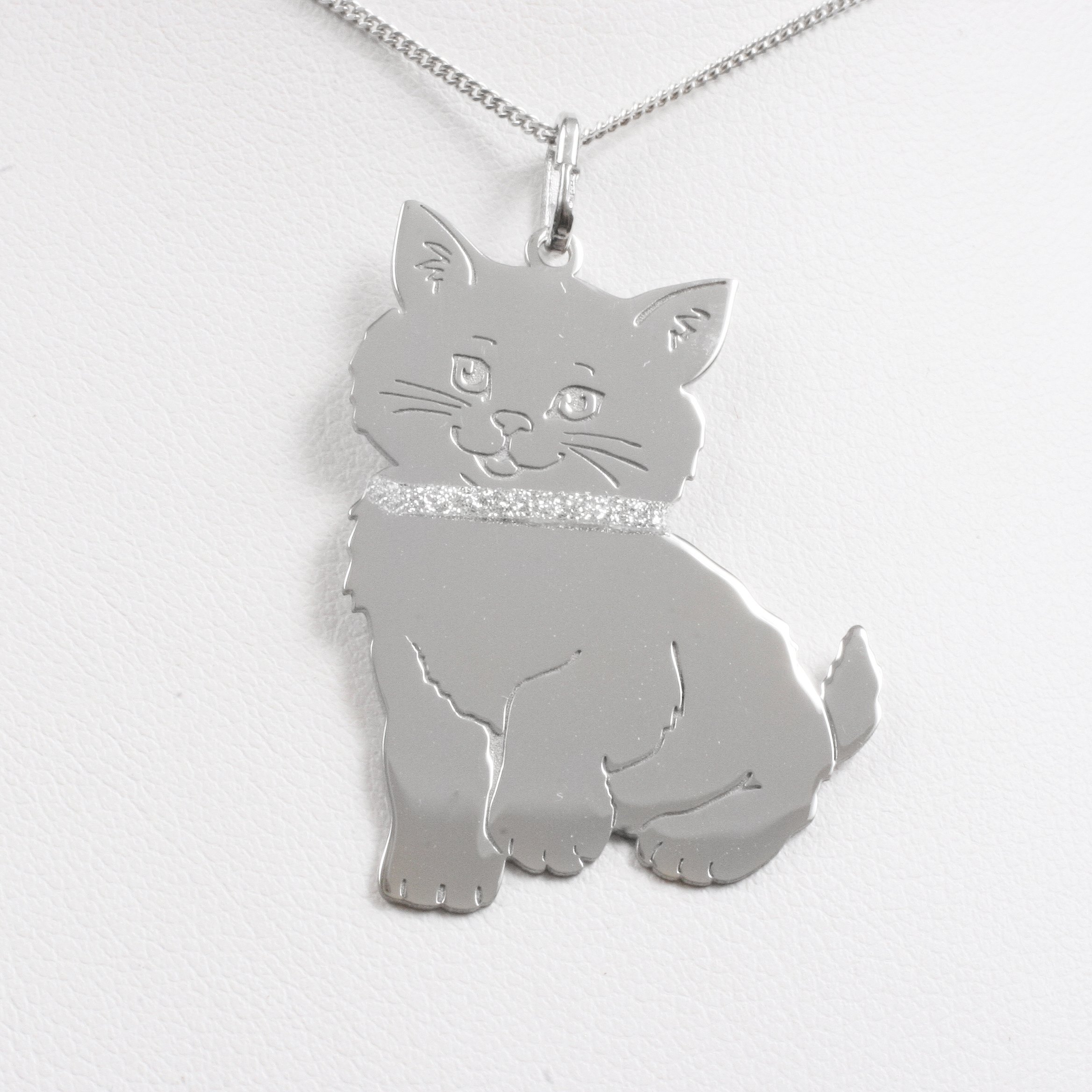 Silver necklace “Cute Little Cat”