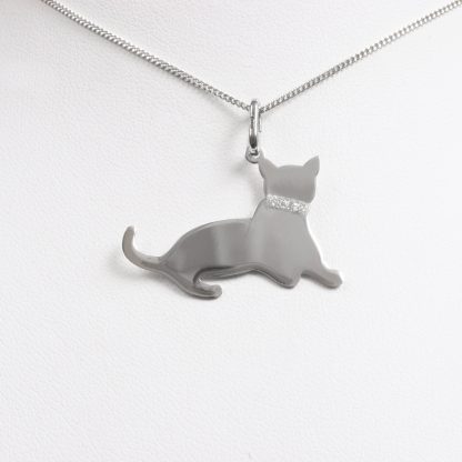 Silver necklace “Royal Cat”