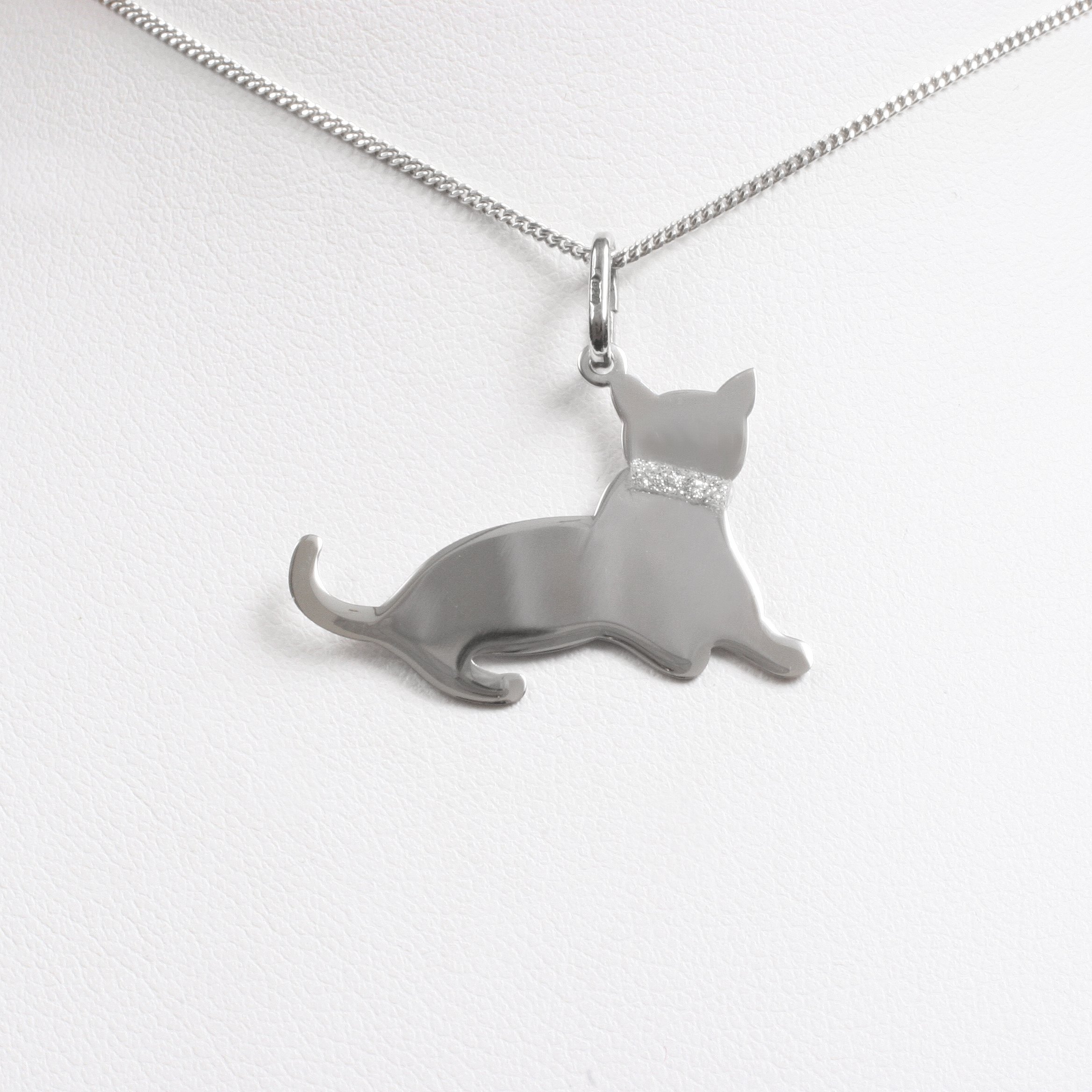 Silver necklace “Royal Cat”