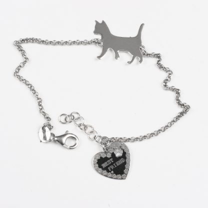 Silver bracelet “Best friend”