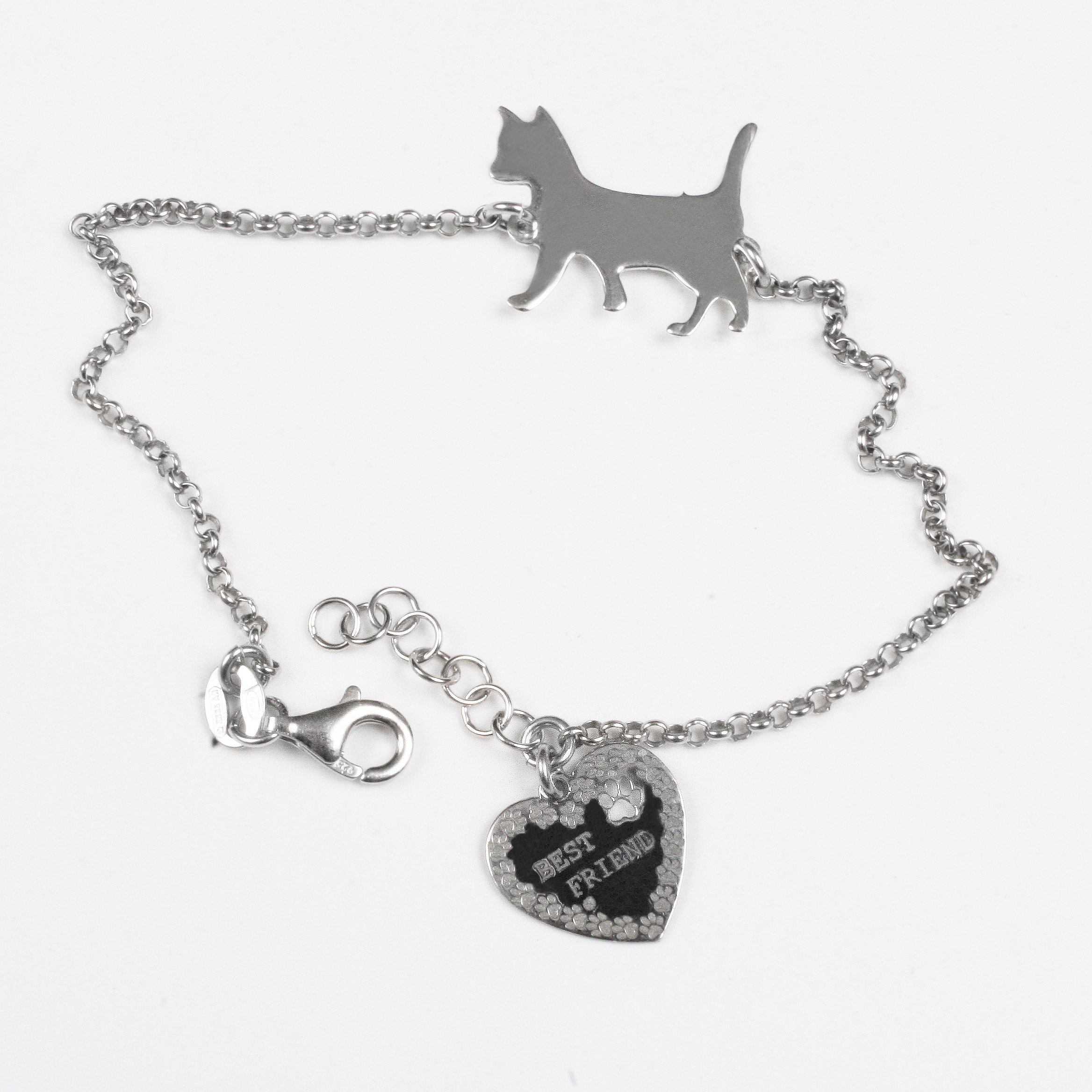 Silver bracelet “Best friend”