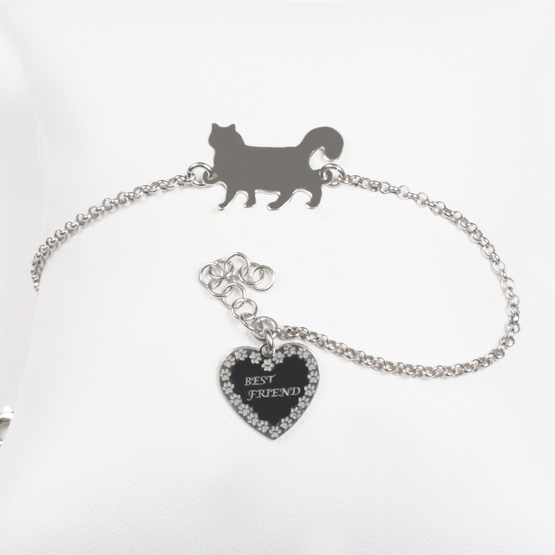 Silver bracelet “Best friend”