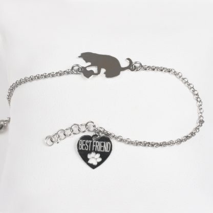 Silver bracelet “Best friend”