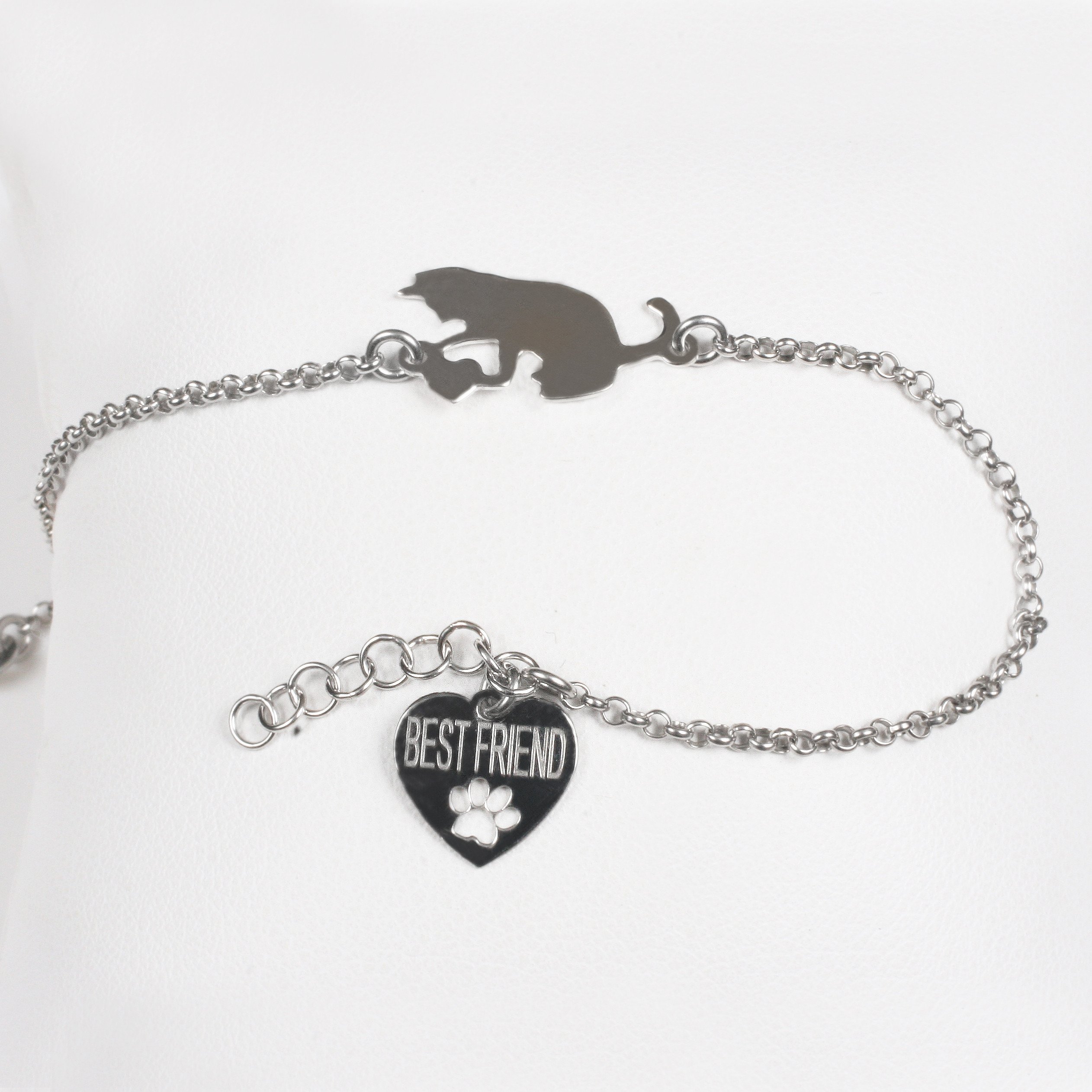 Silver bracelet “Best friend”