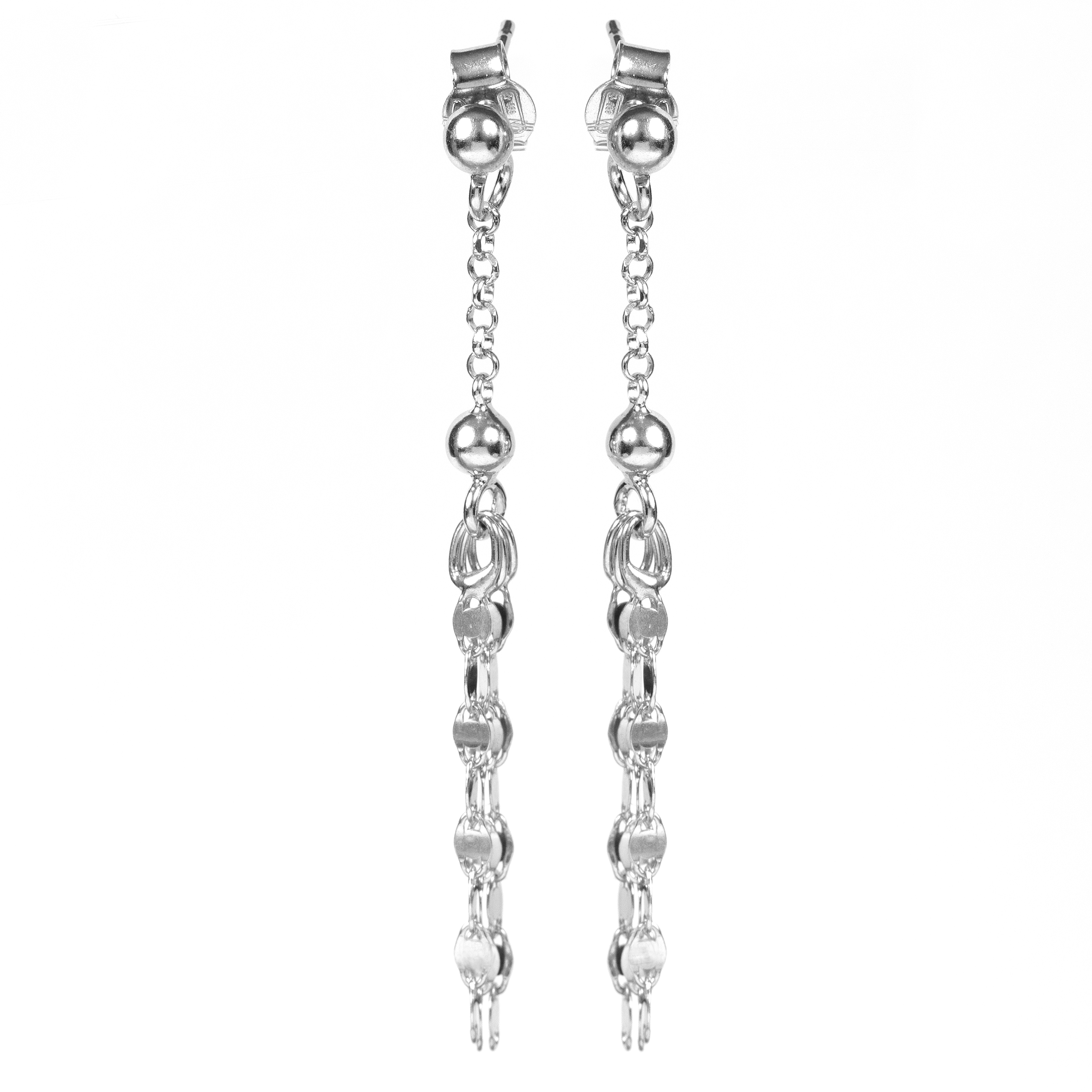 Silver earrings