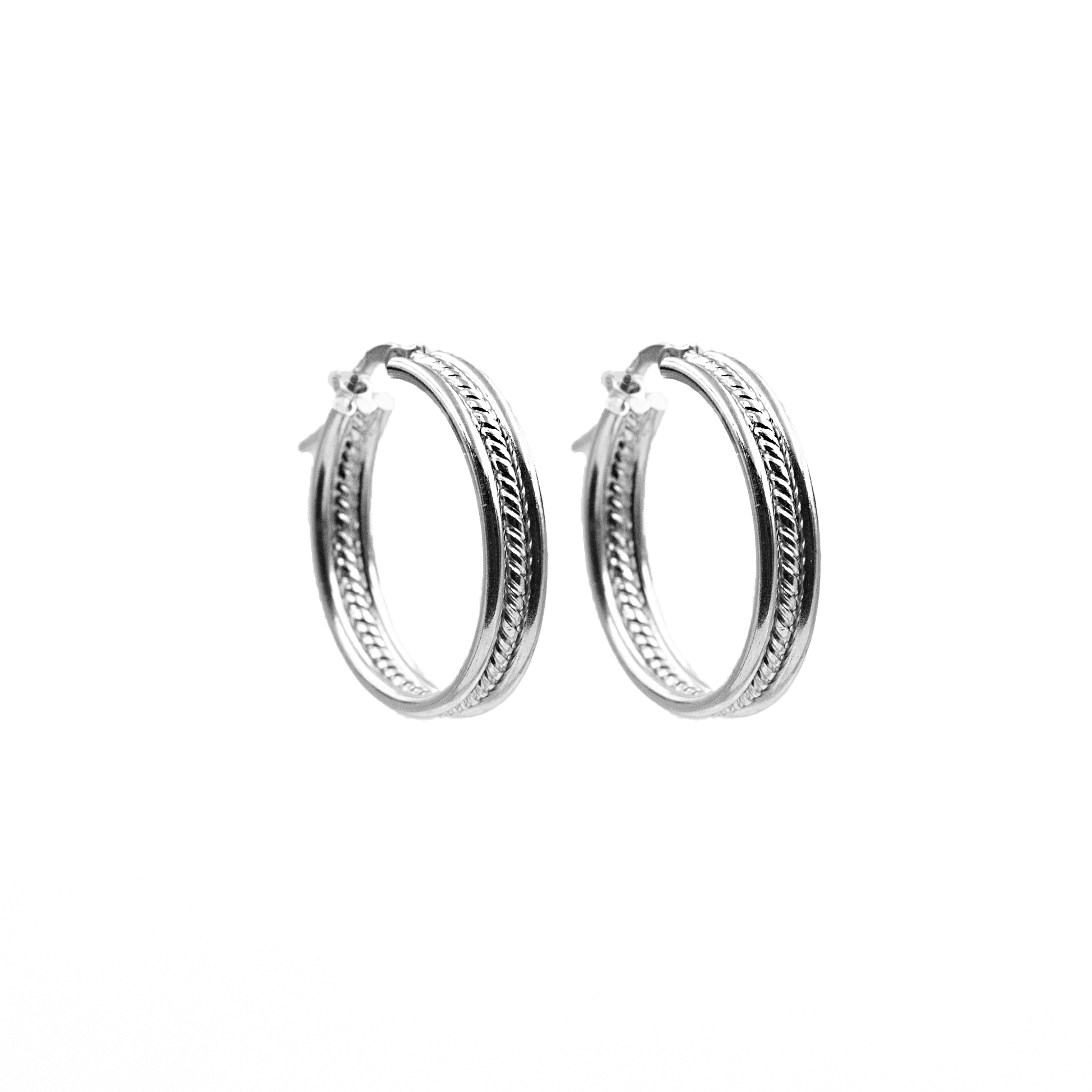 Silver earrings