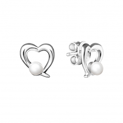 Серебряные серьги с жемчугом