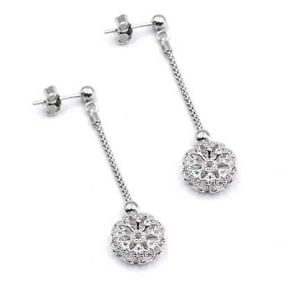 Silver earrings