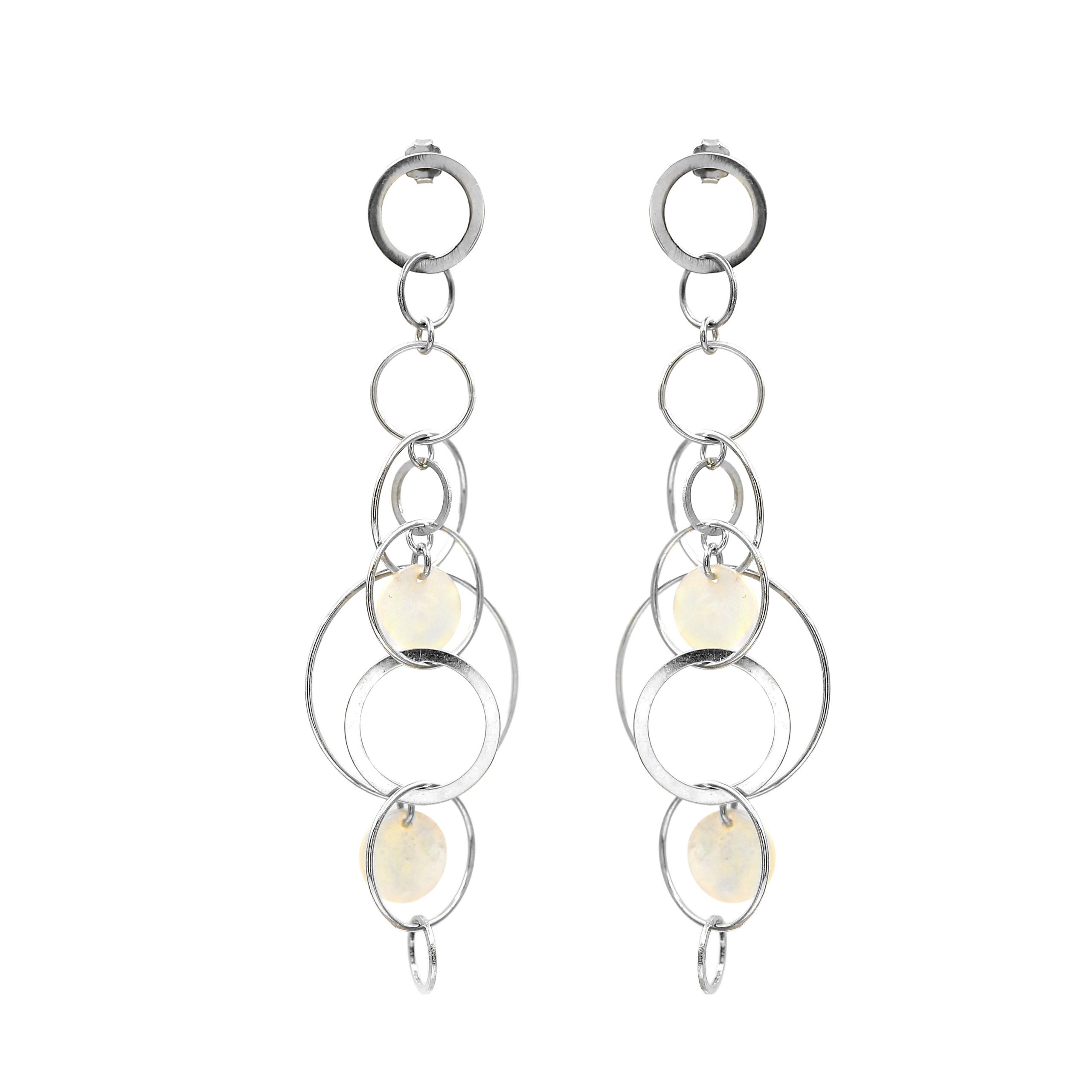 Silver earrings