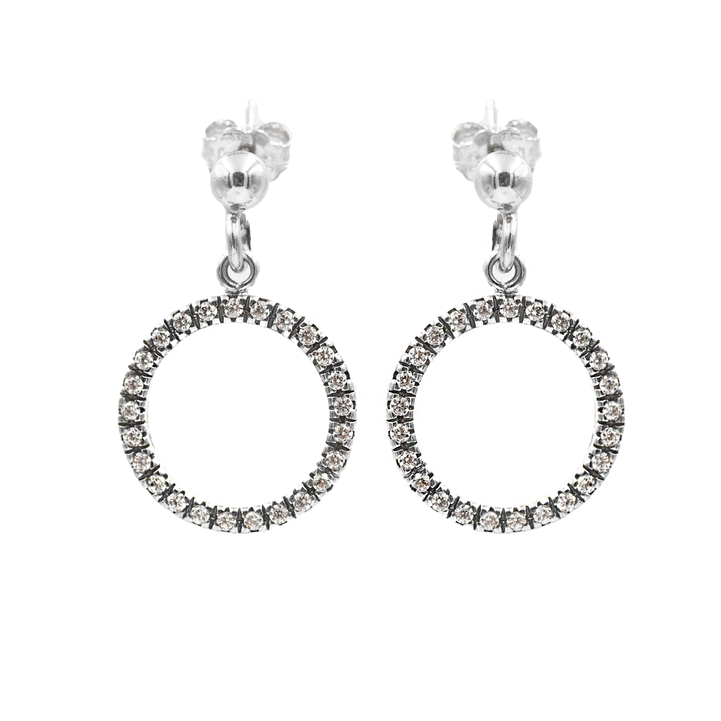Silver earrings